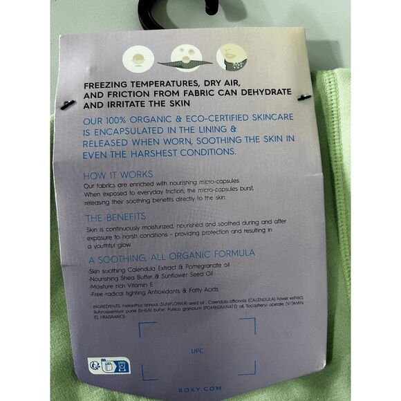 Roxy Women's Laikal Balaclava Organic, One Size - Cameo Green - Picture 5 of 5